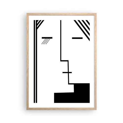 Affisch i ram av ljusek - Bara en kyss - 50x70 cm