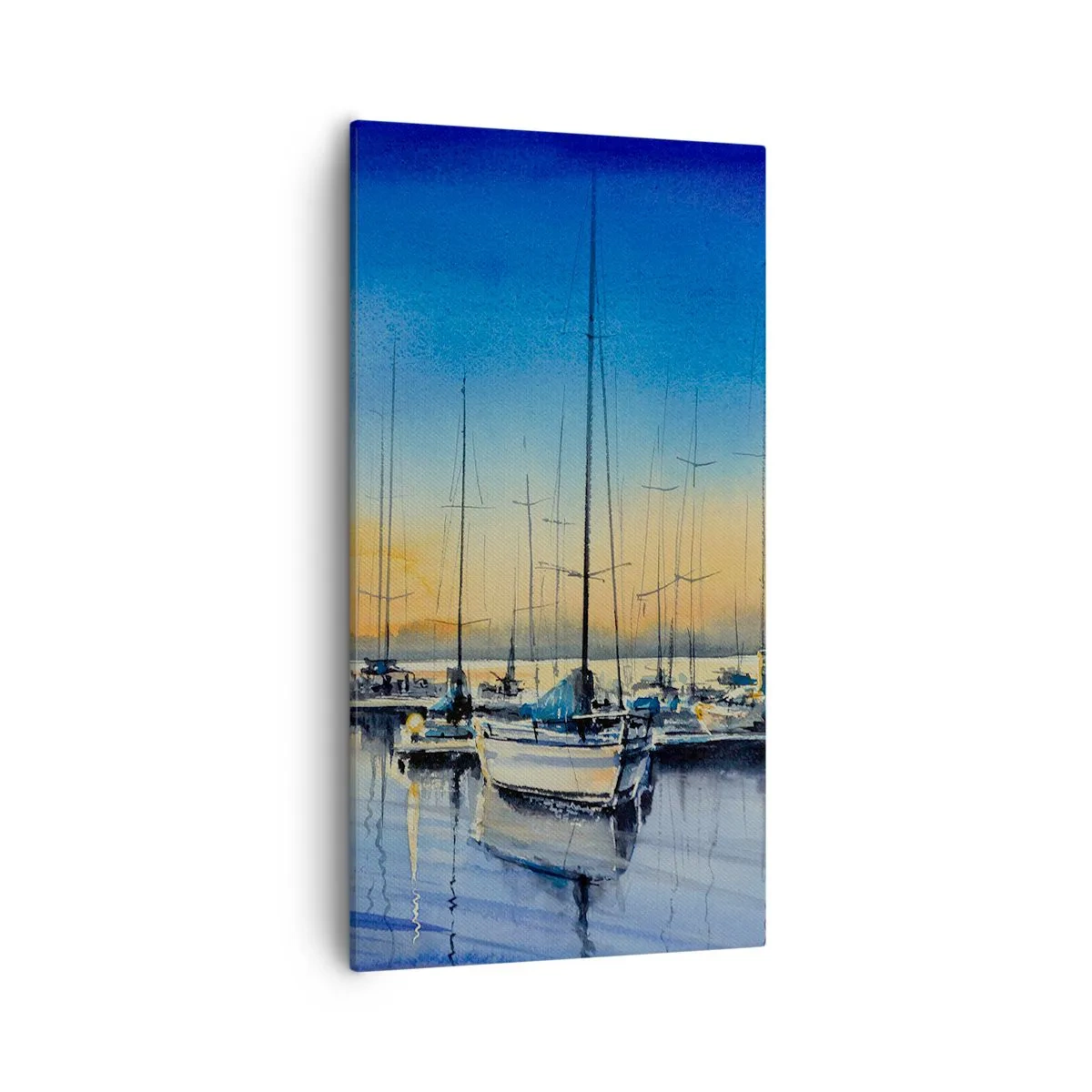 Canvastavla - Bild på duk - Slutet på en bra dag - 55x100 cm