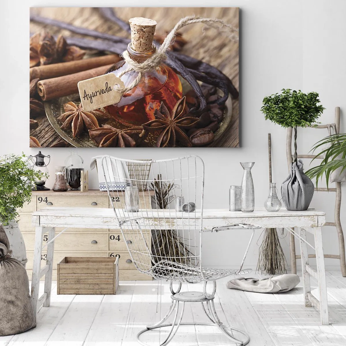 Canvastavla - Bild på duk - Mot kroppens och själens enighet - 120x80 cm