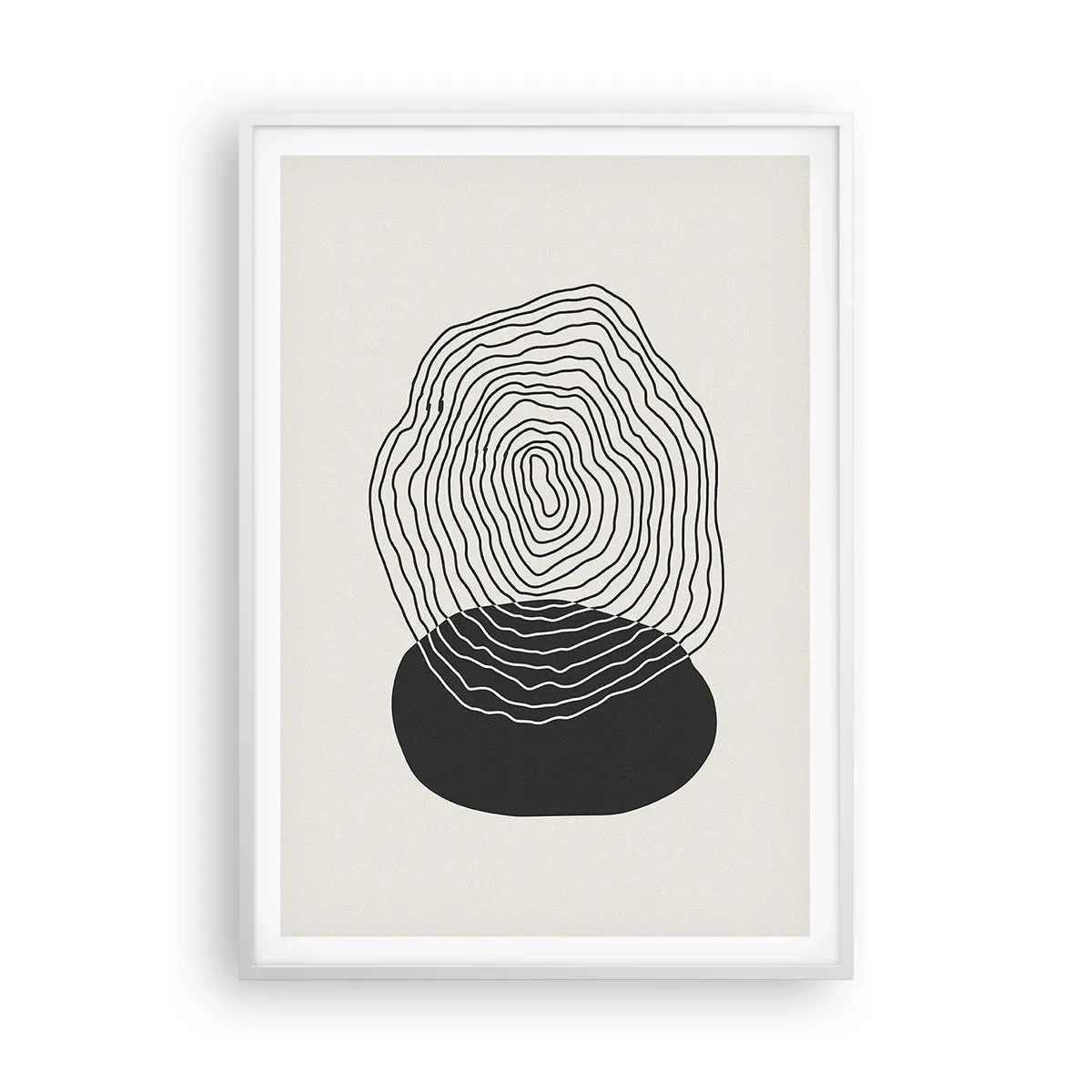 Affisch i vit ram - Varaktighet och vibration - 70x100 cm