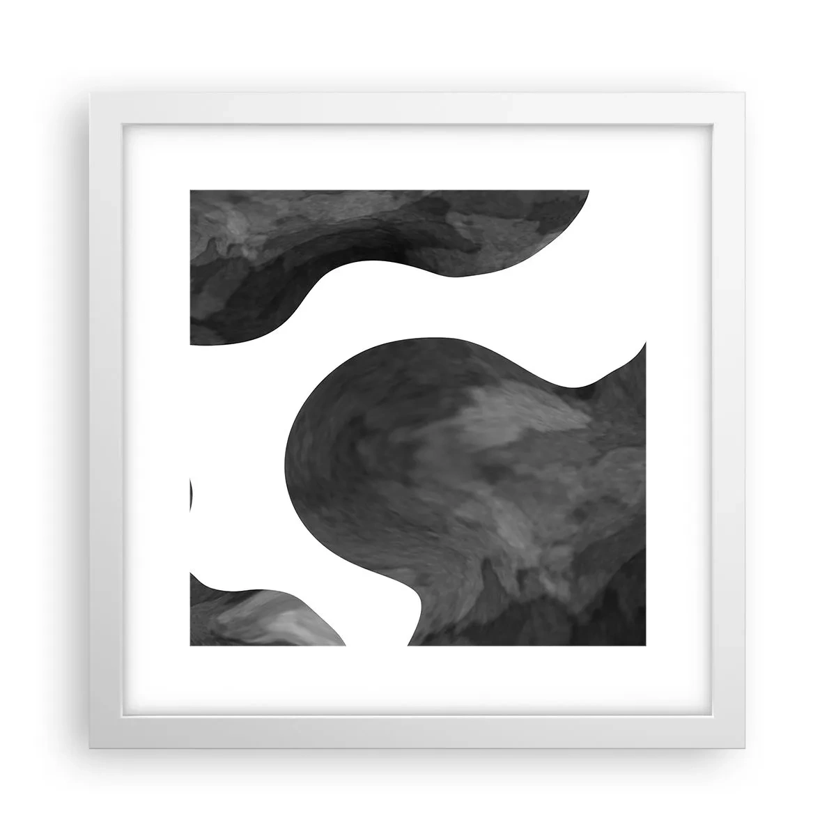 Affisch i vit ram - Mjölkvägen - 30x30 cm