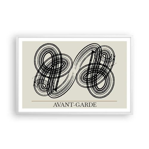 Affisch i vit ram - Det kom ut spontant - 91x61 cm