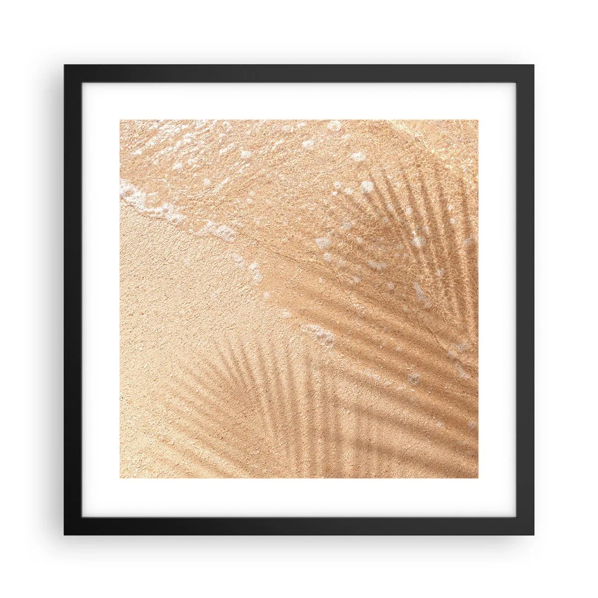 Affisch i svart ram - Heta sommarens skugga - 40x40 cm