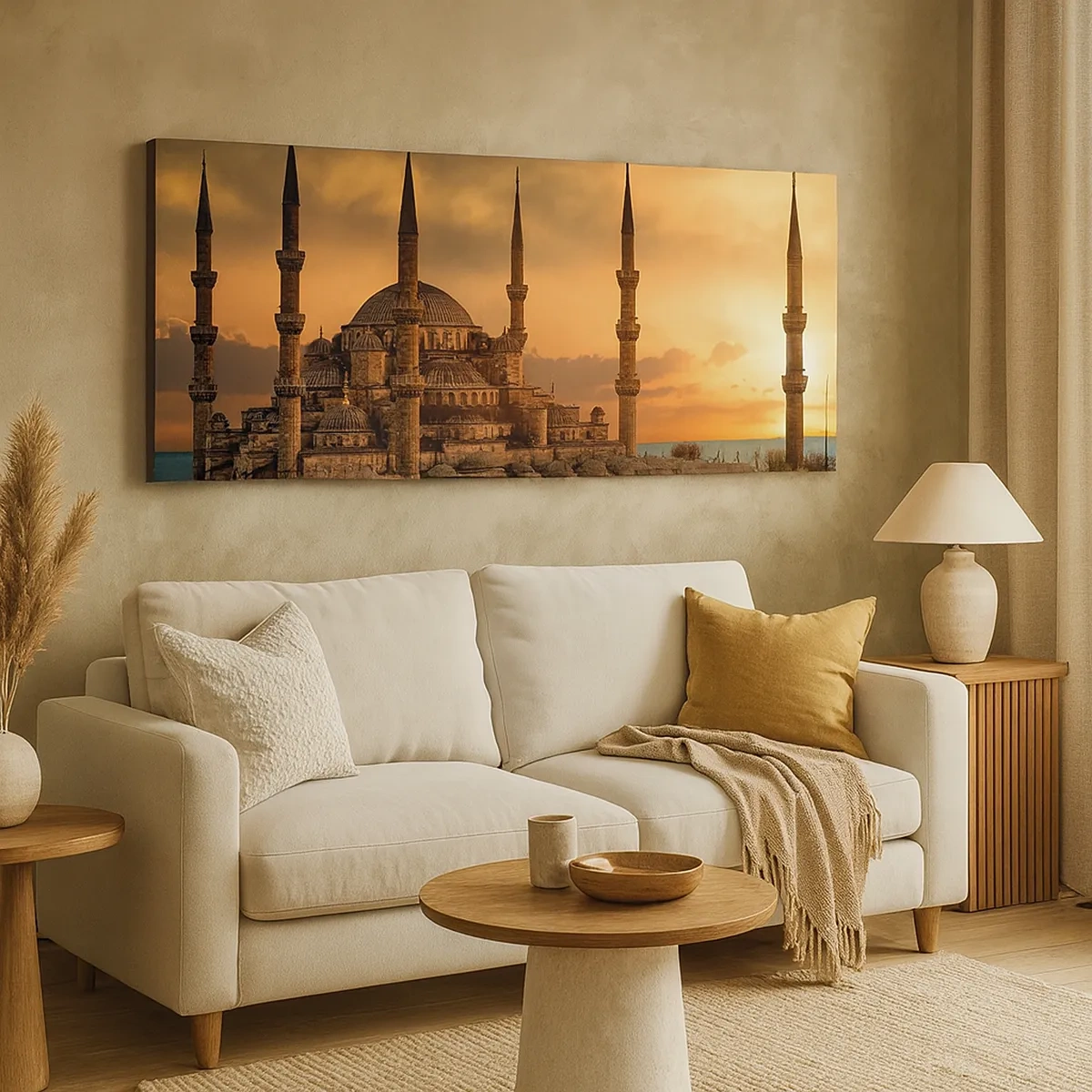 Canvastavla - Bild på duk - Gud är stor - 30x30 cm