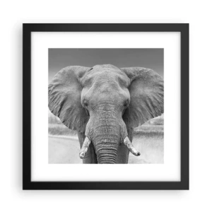 Affisch i svart ram - Välkommen till min värld - 30x30 cm