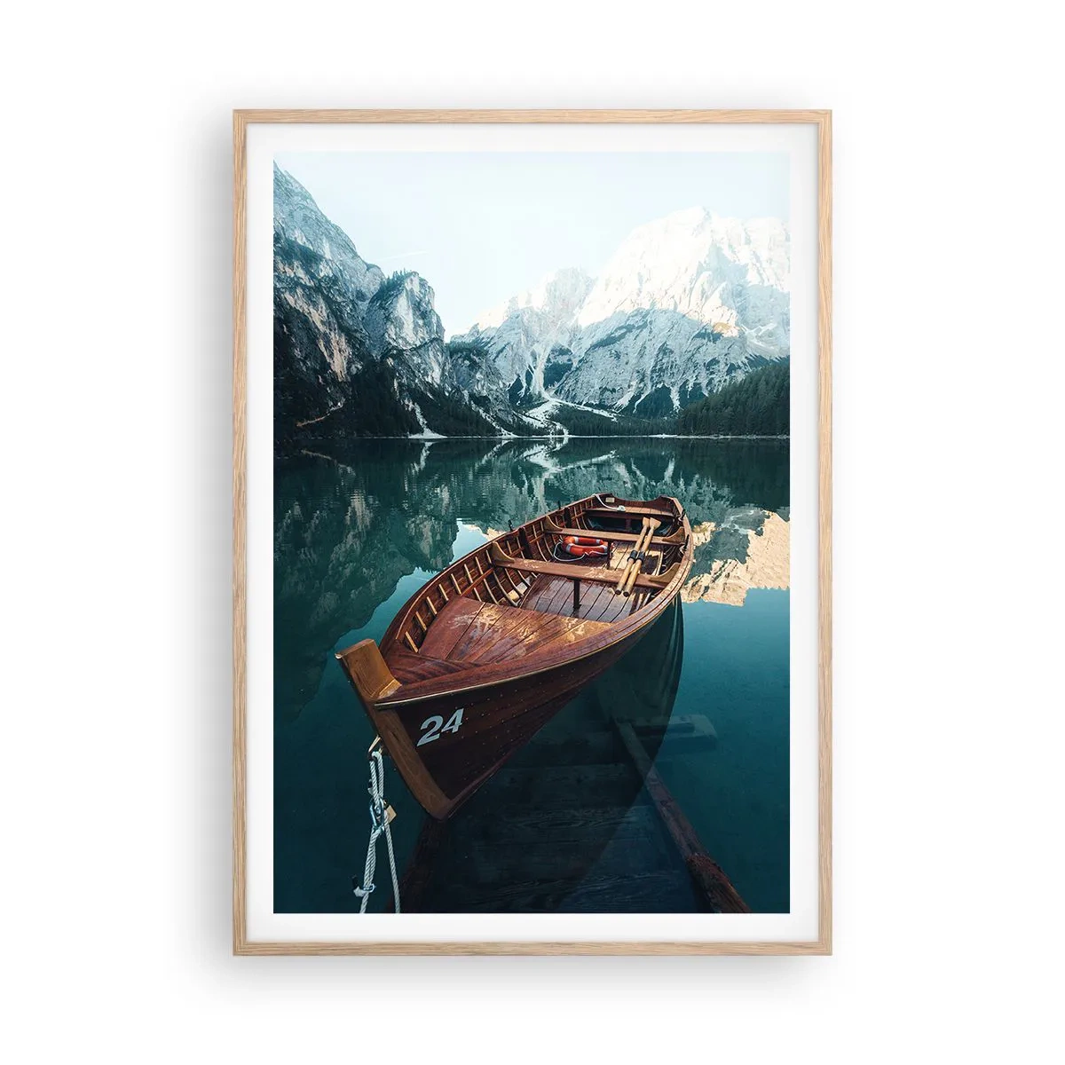 Affisch i ram av ljusek - Som målat på glas - 70x100 cm