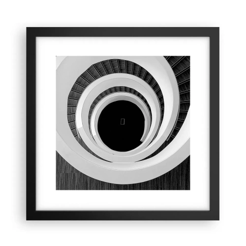 Affisch i svart ram - Till sakens kärna - 30x30 cm