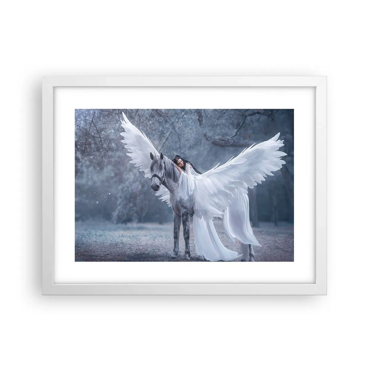 Affisch i vit ram - En stund full av inspiration - 40x30 cm