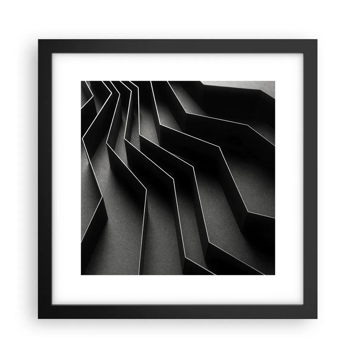 Affisch i svart ram - Rumslig ordning - 30x30 cm