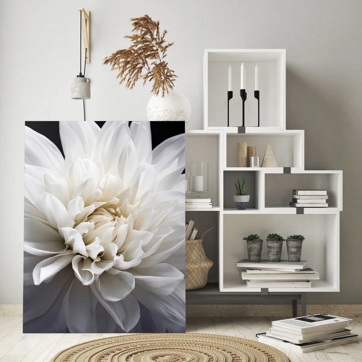 Glastavla - Bild på glas - En bruds morgon - 80x120 cm