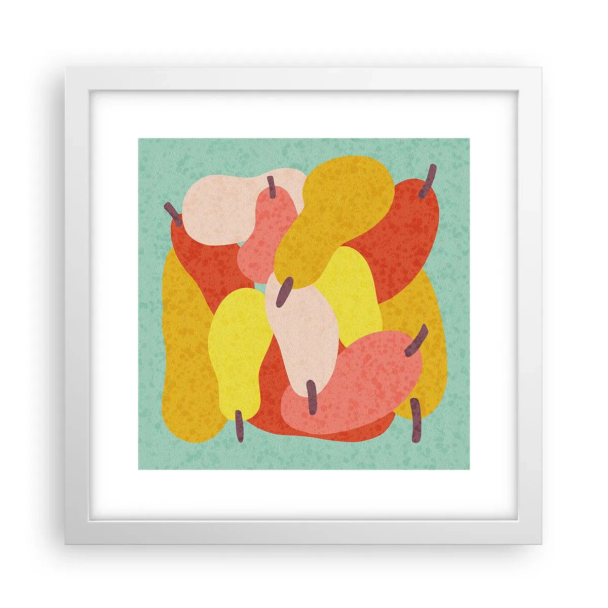 Affisch i vit ram - Smaka på sommarsolen - 30x30 cm