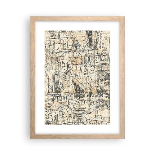 Affisch i ram av ljusek - Väntar på avkodning - 30x40 cm