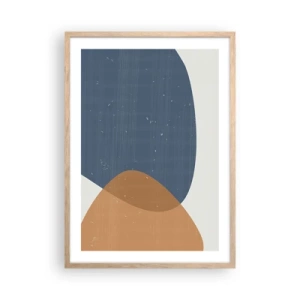 Affisch i ram av ljusek - Ovaler och influenser - 50x70 cm