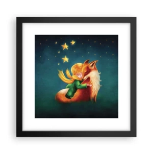 Affisch i svart ram - Lilla prinsen - 30x30 cm