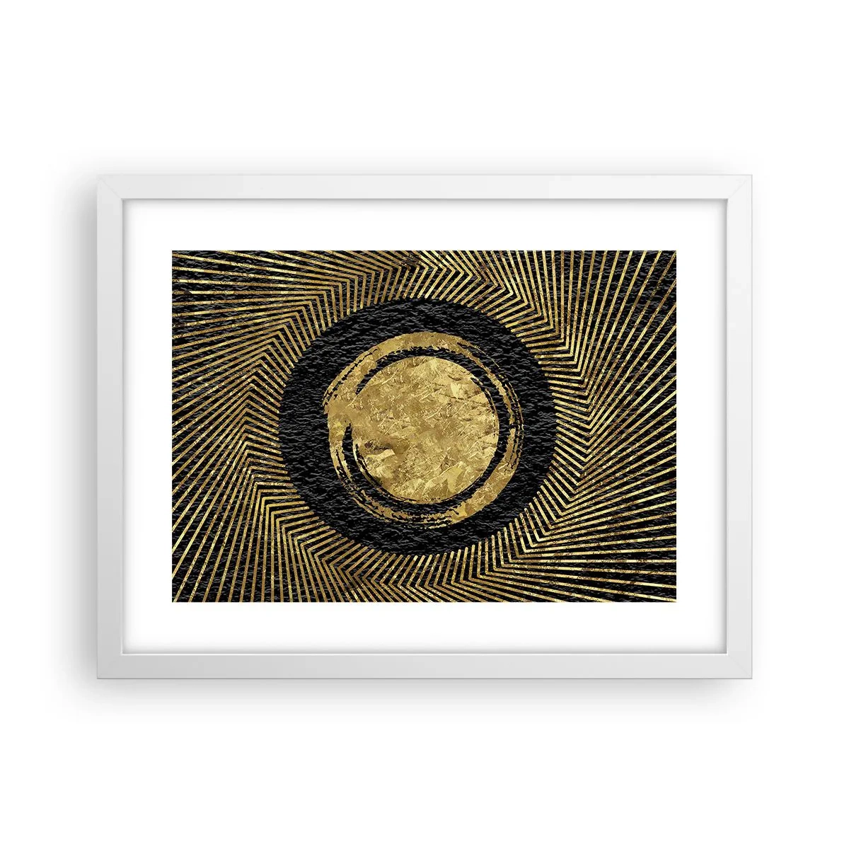 Affisch i vit ram - Glamourös komposition - 40x30 cm