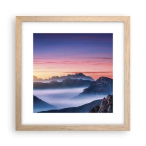 Affisch i ram av ljusek - Över dalarna - 30x30 cm