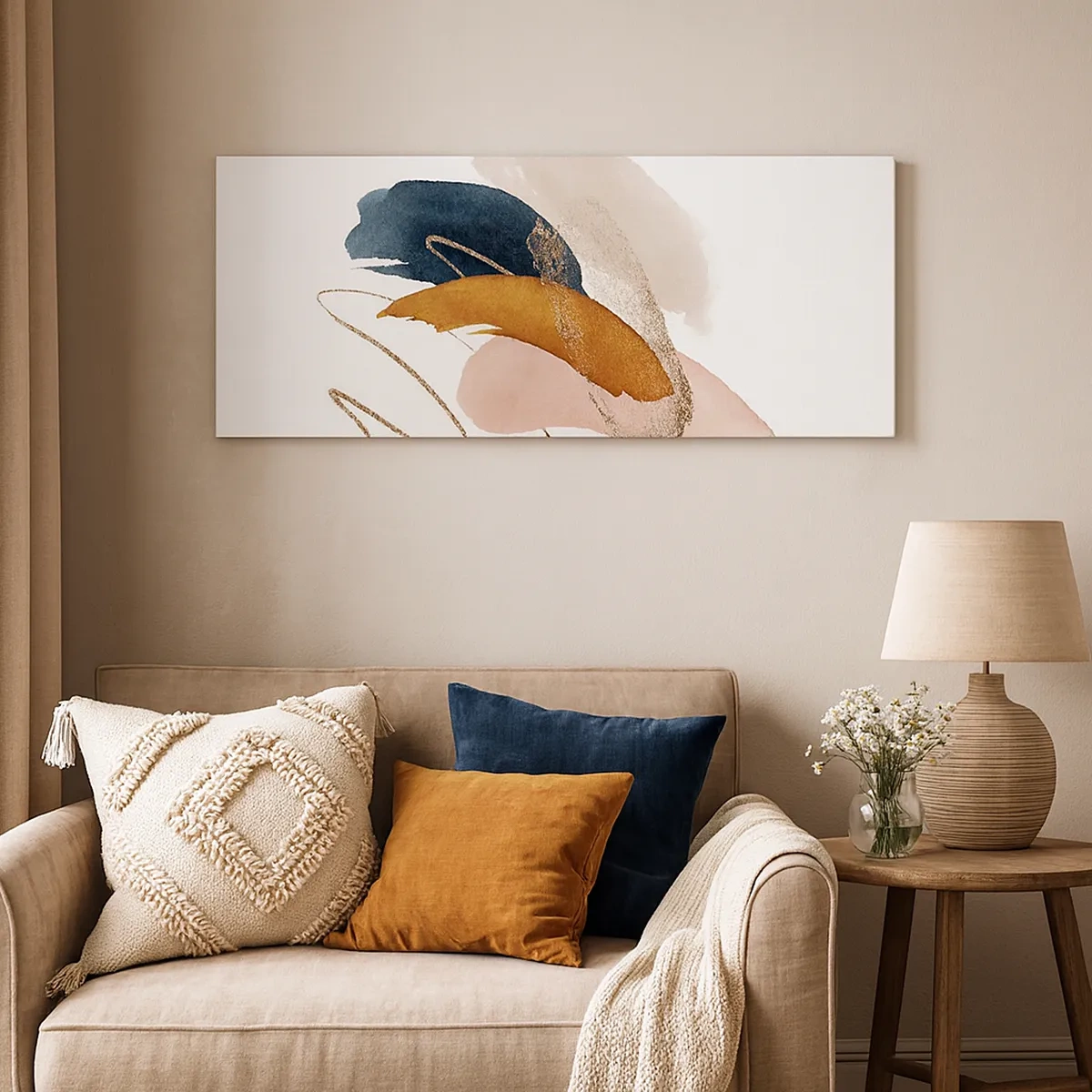 Canvastavla - Bild på duk - Bevingad komposition - 30x30 cm