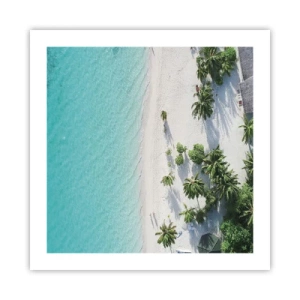 Affisch - Semester i paradiset - 50x50 cm