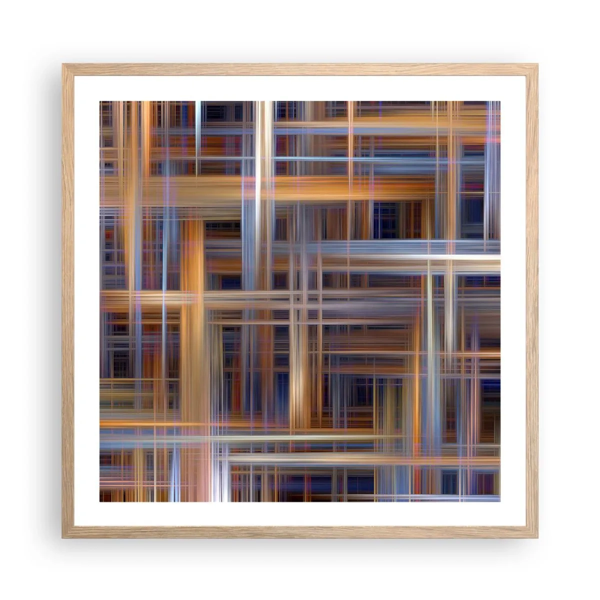 Affisch i ram av ljusek - Vävd av ljus - 60x60 cm