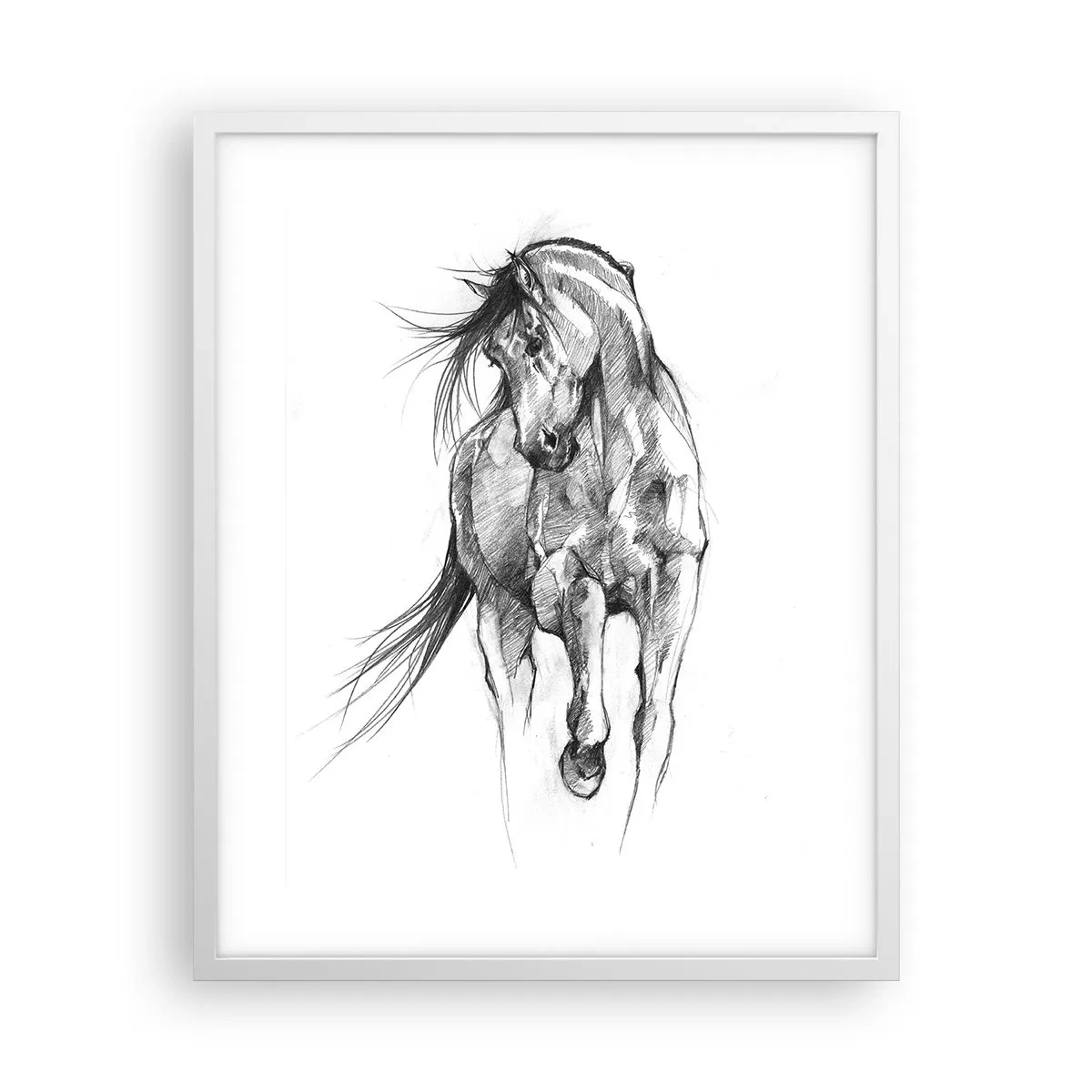 Affisch i vit ram - Elegant trav - 40x50 cm