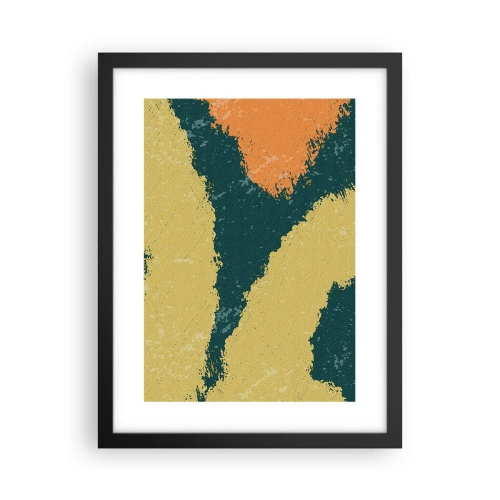 Affisch i svart ram - Abstraktion - i slow motion - 30x40 cm