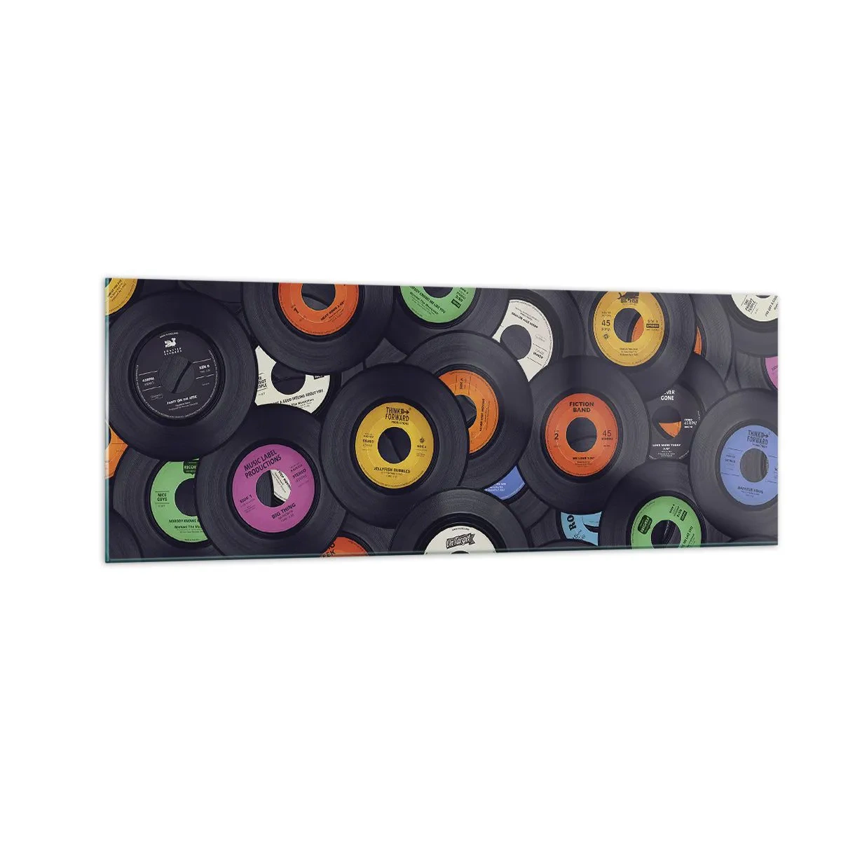 Glastavla - Bild på glas - Klassikens färger - 140x50 cm