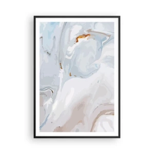 Affisch i svart ram - Utbuktande vithet - 70x100 cm