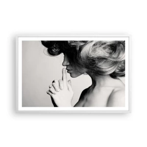 Affisch i vit ram - Lyssnar på sig själv - 91x61 cm