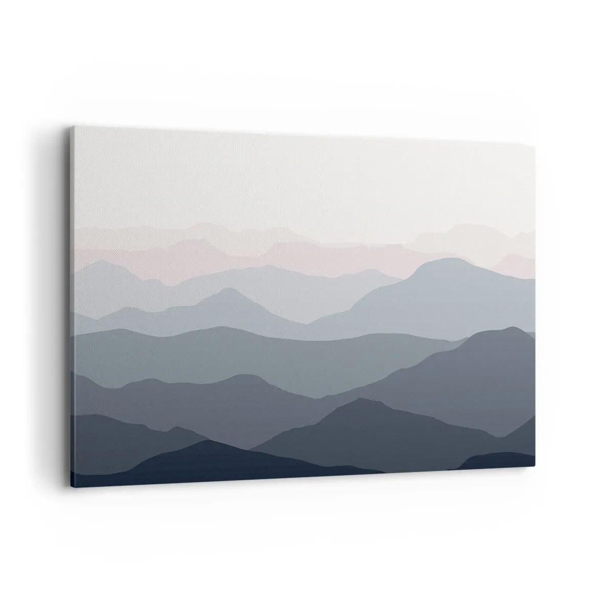 Canvastavla - Bild på duk - Fjällens vågor - 100x70 cm