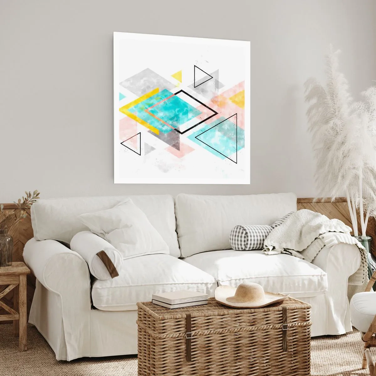 Affisch - Geometriskt spel - 50x50 cm