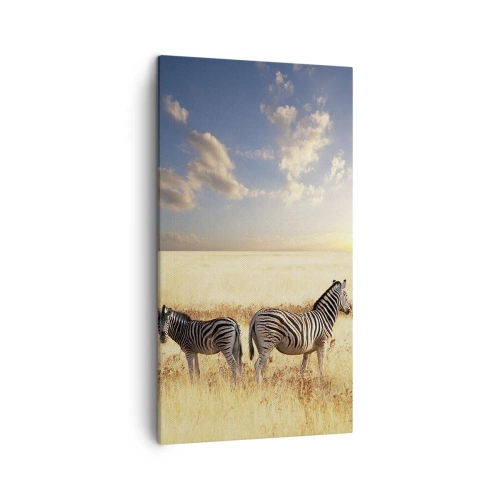 Canvastavla - Bild på duk - Gå härifrån, stör inte lugnet - 45x80 cm