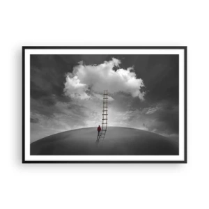 Affisch i svart ram - Allt är möjligt - 100x70 cm