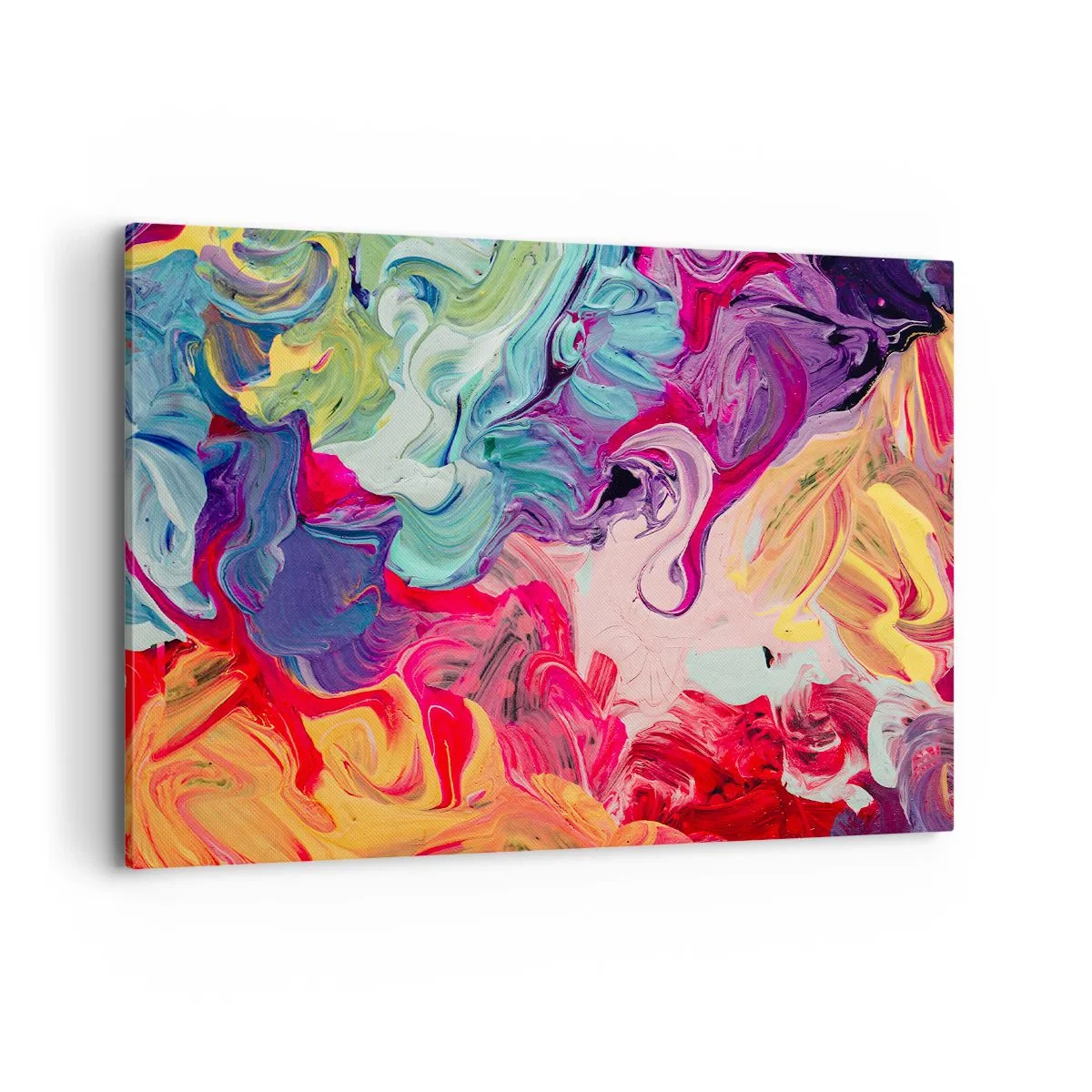 Canvastavla - Bild på duk - Färgerna föds - 100x70 cm