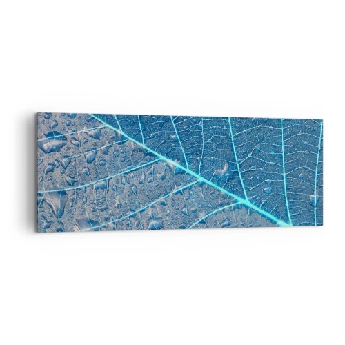 Canvastavla - Bild på duk - Livet i det blåa - 140x50 cm