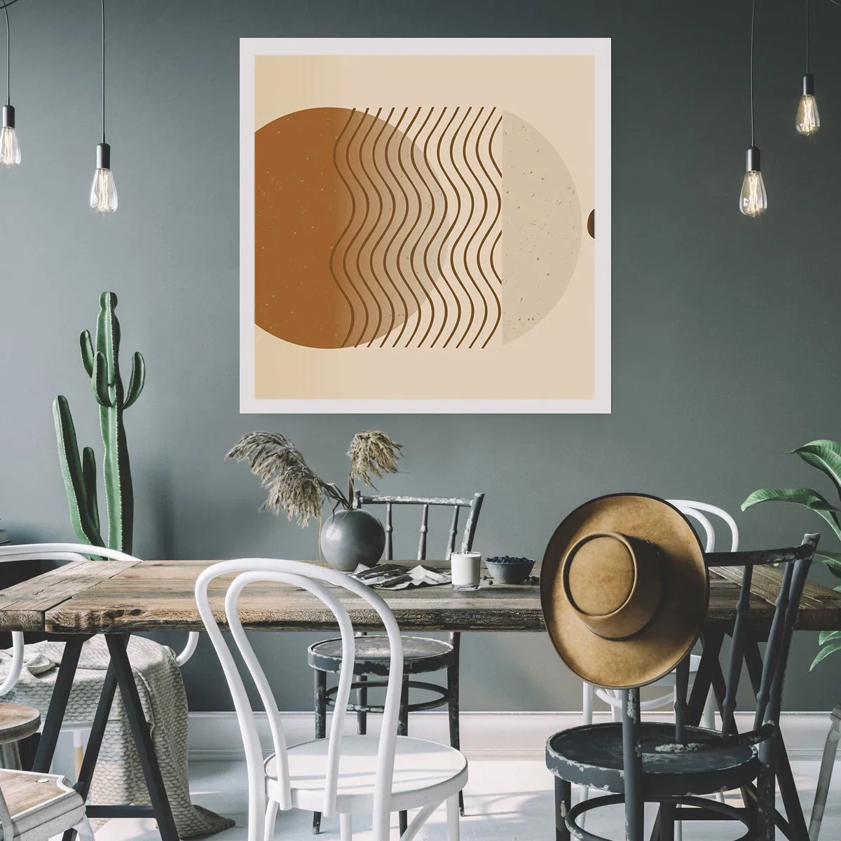 Affisch - Om geometriska figurers ursprung - 60x60 cm