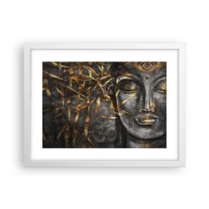 Affisch i vit ram - Känn lugnet - 40x30 cm