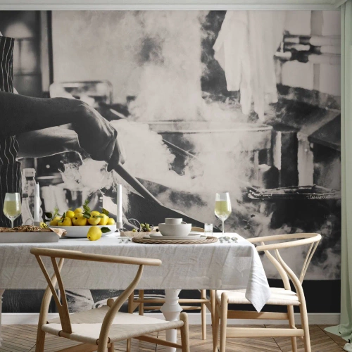 Fototapet på mått Självhäftande Deluxe Sticker - Alkemi av smaker - Kök, Gastronomi, Restaurang