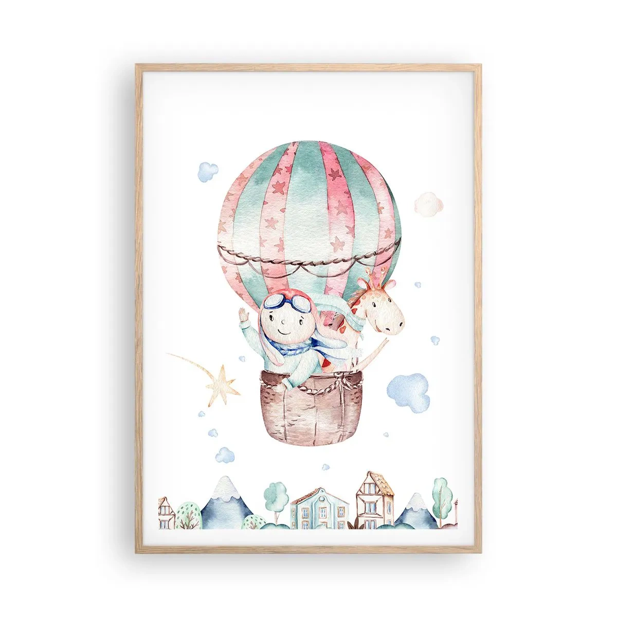 Affisch i ram av ljusek - Vi är snart tillbaka! - 70x100 cm