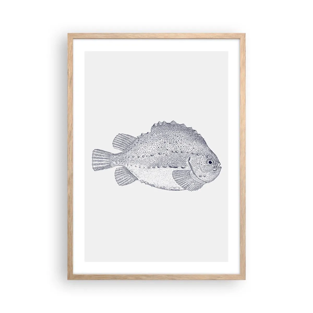 Affisch i ram av ljusek - Till naturforskarens album - 50x70 cm