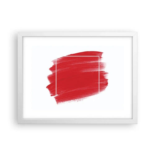 Affisch i vit ram - Utanför ramen - 40x30 cm