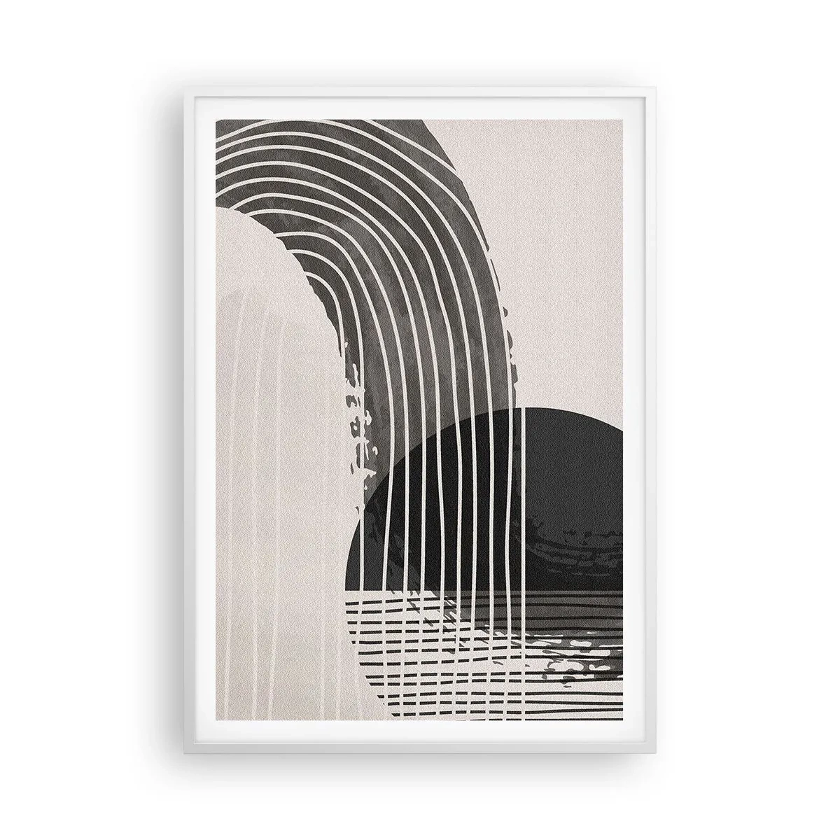 Affisch i vit ram - Dit och tillbaka - 70x100 cm