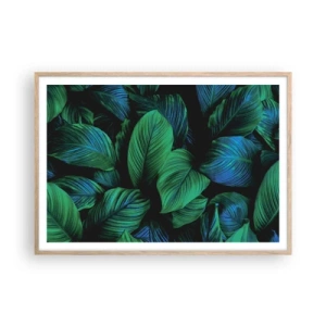 Affisch i ram av ljusek - I gröna folkmassan - 100x70 cm