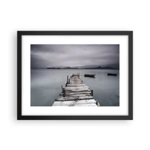 Affisch i svart ram - Imorgon kan du ge dig iväg - 40x30 cm