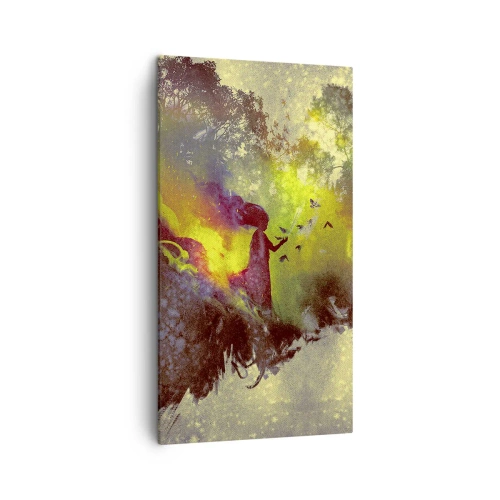 Canvastavla - Bild på duk - Moder Naturen - 45x80 cm