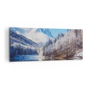 Canvastavla - Bild på duk - Snövakt - 100x40 cm