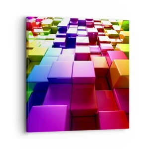 Canvastavla - Bild på duk - Opkonst-variationer - 30x30 cm