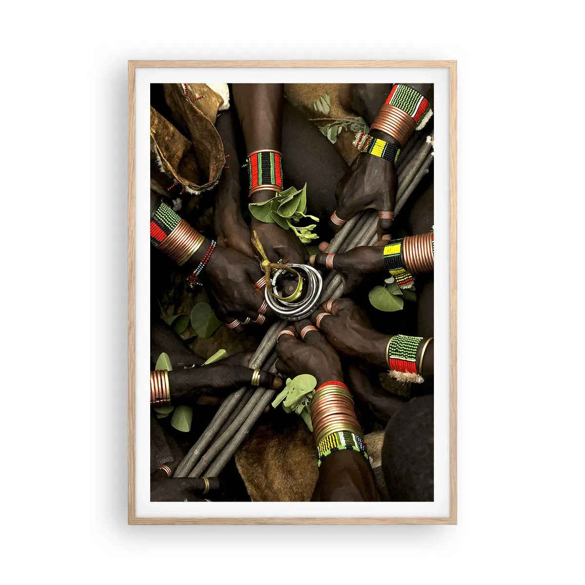 Affisch i ram av ljusek - Vi är tillsammans - 70x100 cm