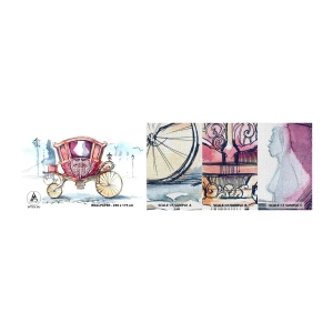 Provbit av fototapet Premium Canvas - Bröllop eller bal? - För barn, Transport, Resa - 100x30 cm