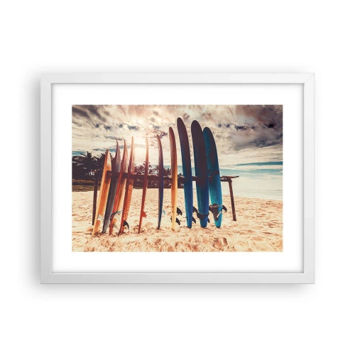 Affisch i vit ram - God natt, vi ses imorgon - 40x30 cm