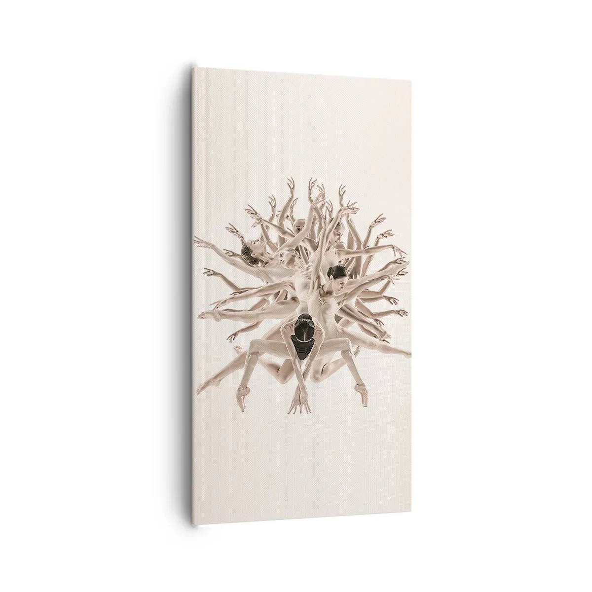 Canvastavla - Bild på duk - Blommar i dansen - 65x120 cm